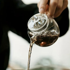 120/200ml Mini Clear Glass Teapot High Borosilicate For Hot Teapot For One Person Use Kung Fu Tea For Home Office Cafe
