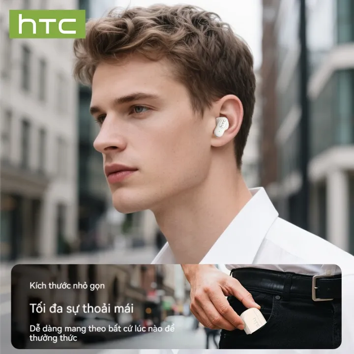 HTC NE51 Tai nghe phiên dịch AI Bluetooth 6.0 Dịch 134 ngôn ngữ Tai nghe Bluetooth không dây Âm thanh HiFi Gọi điện HD Chống ồn Kết nối nhanh Tai nghe Bluetooth Có micro | BigBuy360 - bigbuy360.vn