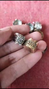 Alpaka Variasi Gelang Model Bulat Ukir