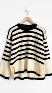 Atasan Rajut Wanita Korean Style & Layla Stripe