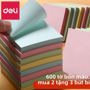 deli | Ghi chú dán màu pastel thẩm mỹ độ bám cao