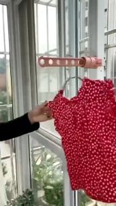 DAILYGO Portable Clothes Hanging Drying Rack Travel Indoor Balcony 5 Hole Window Frame Hanger Buckle Fixed Drying Racks sampayan