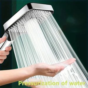 ‌3-Mode Adjustable Rainfall Shower Head - High Pressure Large Flow Water Saving Bathroom Accessory