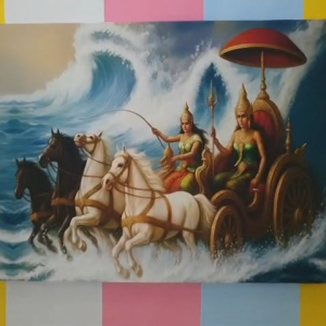 Hiasan Dinding Super Jumbo RORO KIDUL OMBAK Media Kain Kanvas Premium