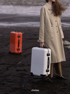 Smart Charging Carry-On Aluminum Frame Luggage Silent Universal Wheels Womens 20-inch Checkpoint-Friendly 24-inch Lock