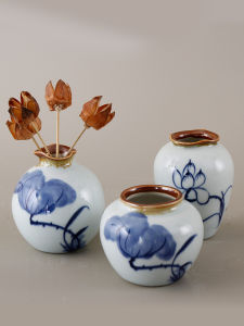 จิตรกรรมเคลือบด้วยไฟฟ้า กระติกน้ำชาเซรามิก กระติกน้ำชาสไตล์จีนโบราณ กระติกน้ำชาสำหรับตกแต่งบ้าน กระติกน้ำชาสำหรับวางบนโต๊ะ