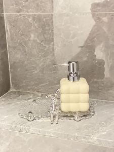 Light luxury bathroom and toilet milk bottle liquid dispensing bottle  hand soap pressing bottle
