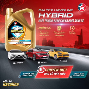 Dầu nhớt động cơ Tổng hợp toàn phần - Caltex Havoline ProDS VB 0W20 (Can 4L)