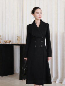 XXNING | Áo Khoác Nữ Đôi Khuy Vintage Pháp