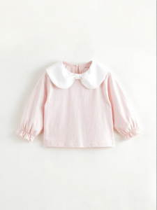 Marc&Janie | Girls Long Sleeve Peter Pan Collar T-shirt Autumn