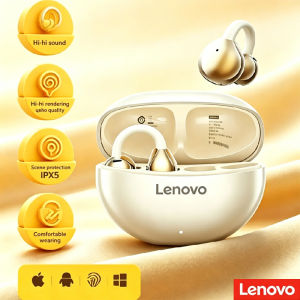 Lenovo | Tai Nghe Lenovo TA410 TWS Bluetooth 5.4 Âm Thanh Toàn Cảnh Không Dây Đeo Thoải Mái Với Thời Lượng Pin Cực Dài Và Điều Khiển Bằng Cảm Ứng