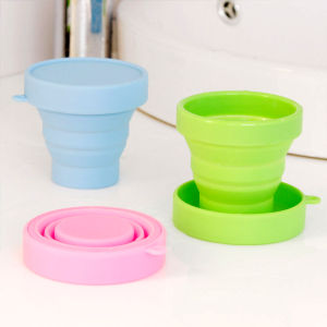 Veevio แก้วน้ำพับได้ แก้วน้ำซิลิโคน ถ้วยยืดไสลด์ silicone folding cup มีสินค้าพร้อมส่ง
