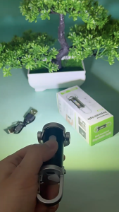 Lampu Suluh Keychain Power Bank Mini 7 Modes COB Super Terang Rechargeable Flashlight Lampu Kecemasan