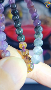 Super Premium Grade Duo Bao Gradient Auralite 23 Bracelet