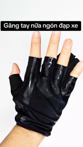 Găng tay xe đạp hở nửa ngón 2 lớp chống sốc S-191 vải Terrry thoáng khí lau mồ hôi chống trơn trượt Cycling Mai Lee