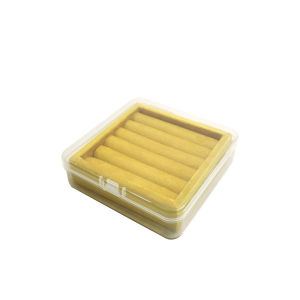 Portable Jewelry Ring Display Tray with Dust Cover Earring Storage Organizer Box Fashionable Accessory Storage Solution
