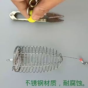 (FLASH SALE)Aksesori Memancing Umpan Perangkap Kandang Pengumpan Keranjang Umpan Memancing