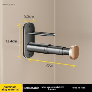 BIREN | No Drilling Wall Mounted Clothes Hanger