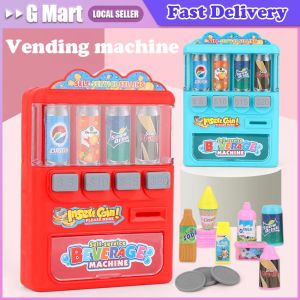 ⭐【LazTop Seller】Kids Toys Mini Vending Machine Children Coin-Operated Beverage Machine Candy Selling Self-Service Insert Coins Gift for Children LZC-Drink-Vending-Machine
