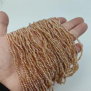 2.5mm 150-600pcs Crystal Glass Beads AB Color Faceted Flat Round Spacer Loose Beads For Jewelry Making DIY Bracelets Necklaces