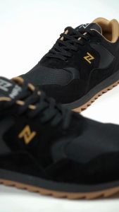 AXEL BLACK BROWN |ManNeedMe x NAZ| Sepatu Sneakers Pria Casual Shoes SOL DIJAHIT