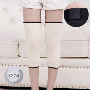Thickened Fleece Knee Pads Men Women Long Wraparound Warmth Protection Joint Support Elderly Care Leg Covers Winter Essential