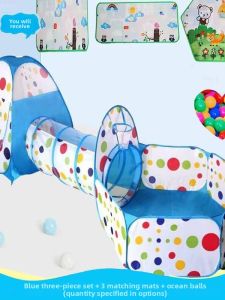 LIUGONGZHUCHENGBAO | Large Play House Tent Ball Pit Crawl Tunnel