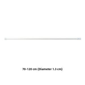 No-Drill Multi-Functional Mini Retractable Rod Curtain Clothes Drying Storage Pole Straight Bar Shape for Bathroom And Home