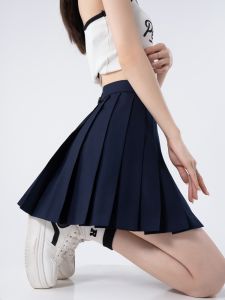 Váy Chữ A Cạp Cao Chiều Dài Ngắn Màu Nguyên Chất Phù Hợp Với Nữ Phong Cách Dễ Dàng Polyester Viscose Mix Chất Liệu Chinchilla Thuốc Thương Hiệu