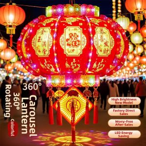 RUILUO | 2025 New Rotating Lanterns for Entrance Pair