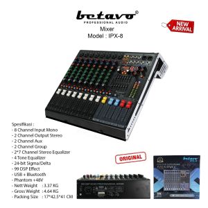 Mixer Audio Betavo IPX-4 & IPX-6 & IPX-8 - 4CH 6CH & 8CH