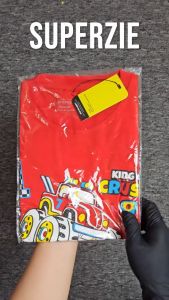 Atasan anak laki laki motif car grosir kaos anak cowok adventure mobil KING CRUSH MERAH kaos ecer Abadigrosir bandung