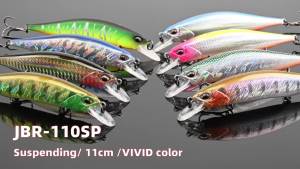 Meredith | MEREDITH Jerkbait Wobbler Fishing Lures 110mm 17g Suspending Minnow Wobbler Crank Baits Artificial Sea Bass Pike Fishing Tackle