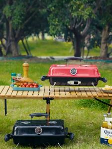 SG Portable Tabletop Hamburger Charcoal BBQ Mini Grill 16" Black By thehomeshoppe