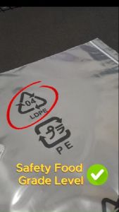 Plain Zipper Bag / Zip lock Bag Food grade 0.05mm x 8.5" x 12" (50pcs/pkt)