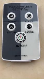 ĐIỀU KHIỂN QUẠT MITSUBISHI DÙNG CHO CÁC MÃ  LV16 W16 R16 R30 LV16S .HÀNG CHẤT LƯỢNG CAOMỚI 100%-TẶNG KÈM PIN