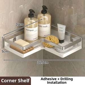 MINGZHIYIFAN | Wall-mounted Suction Bathroom Shelf