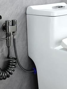 Handheld Toilet Bidet Faucet Sprayer Stainless Steel Bathroom Bidet Spraye Set Hand Sprayer Shower Head Self Cleaning No Punch