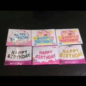 Chúc Mừng Sinh Nhật Bóng Bay Bảng Chữ Cái Tiếng Anh happy birthday Trang Trí Sinh Nhật Trẻ Em Trang Trí Nền Tường Cảnh