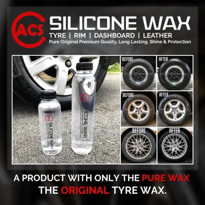Pure Silicone Clear Tyre Wax (100ml) Wax Tayar Jernih 100% Pure Original Ultra