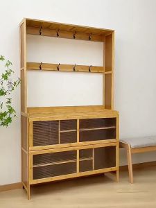 Lemari Sepatu Multifungsi Kayu: Desain Modern & Praktis