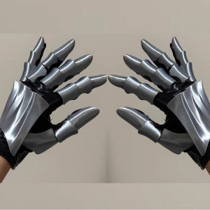 ถุงมือของเล่นแบบกลไก ถุงมือคอสเพลย์ ถุงมืออัศวิน ผลิตจากวัสดุ PETG พิมพ์ 3 มิติ มีความยืดหยุ่นสูงเหมือนถุงมือหุ่นยนต์