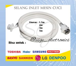 SELANG INLET 1.5M SELANG MESIN CUCI SELANG MASUK AIR MESIN CUCI WATER HOSE INLET MESIN CUCI 1 TABUNG SHARP LG POLYTRON MESIN CUCI SELANG MESIN CUCI SELANG AIR MASUK MESIN CUCI OTOMATIS SELANG INLET OTOMATIS SELANG MASUK AIR MESIN CUCI AUTOMATIC