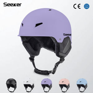 SEEKER new ski helmet men and women single double board windproof warm collision ski protective gear equipment safety helmet