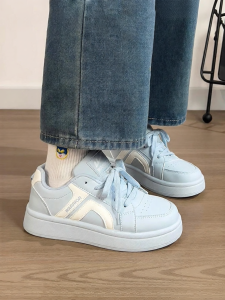 Warrior | Spring 2026 Trendy Thick Sole Casual Blue Slip-on Shoes