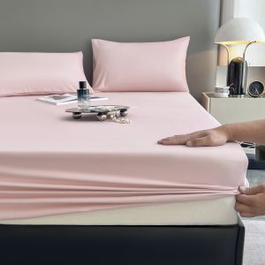 ผ้าคลุมเตียงแบบครอบเต็ม ผ้าป้องกันฝุ่น ผ้าคลุมหมอน 3 ชิ้น ผ้าฝ้าย ผ้าป้องกันฝุ่น ผ้าป้องกันแมลง ผ้าป้องกันความชื้น ผ้าป้องกันแมลง