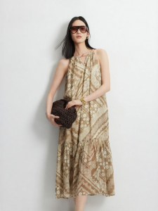 Vero Moda | Womens Woven Stone Decorated Printed Maxi Dress