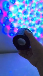 2in1 Portable LED RGB Laser Lights Bluetooth Speaker with Remote Control Rechargeable Disco Misic Star Lamp Waterwave Starry Galaxy Night Light Projector Wireless Speaker Multicolor Crystal Magic Ball Night Light Speakers Light