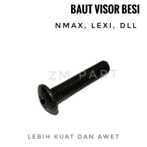 Original Baut besi Baud Tameng Visor nmax lexi kedok VISOR xmax cover depan M5 x 25mm