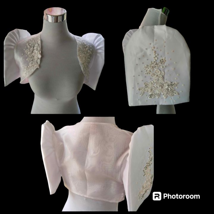 'Halina' Mindanao Geometric Print Filipiniana Bolero
